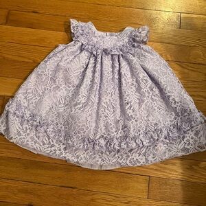 Wonder Nation Baby and Toddler Girls Lace Dress, Lavender, 18M
